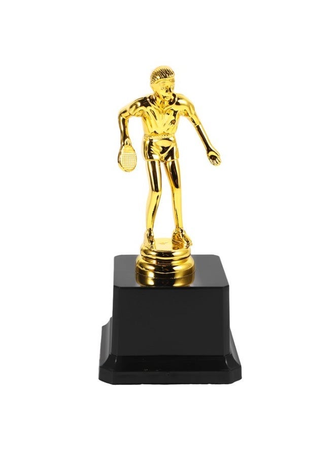 Gold Table Tennis (Ping Pong) Championship Cup with Deluxe Base - Table Tennis Player Statue, Perfect Height for School and Sports Awards and Rewards - Image 1